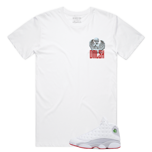 Guardian Angel Tee (Wte/Gry/Red)