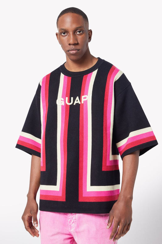 GUAPI JET BLACK KNIT TEE