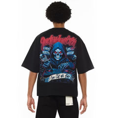 OVERSIZED BOX SHORT SLEEVE HEAVY WEIGHT CREW NECK "EPIC SHIT" TEE