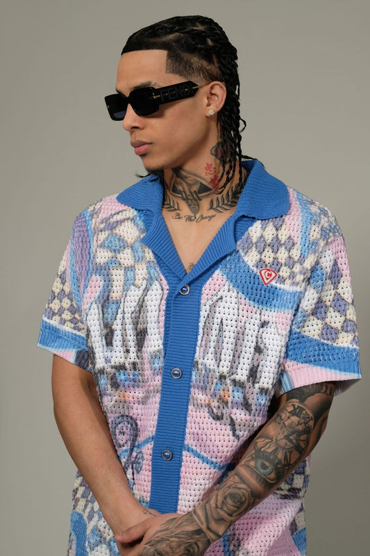 VICIOUS DENIM PINK MULTI COLOR 2 PIECE