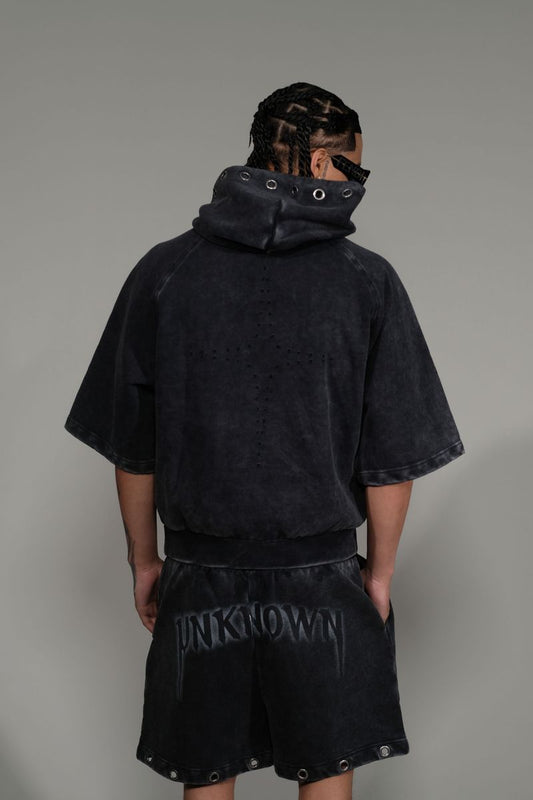 UNKNOWN / BLACK WASHED UNKNOWN SHORTS