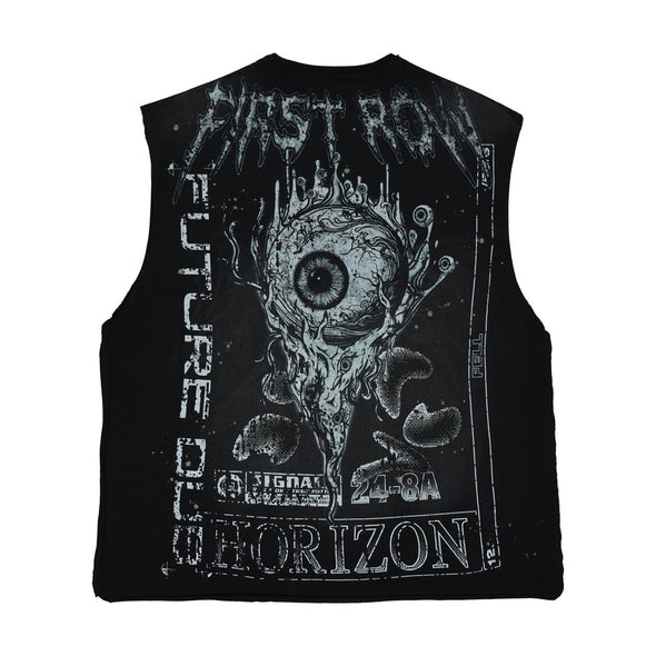 FR HEAVY WASHED GRAPHIC MUSCLE W/STONE