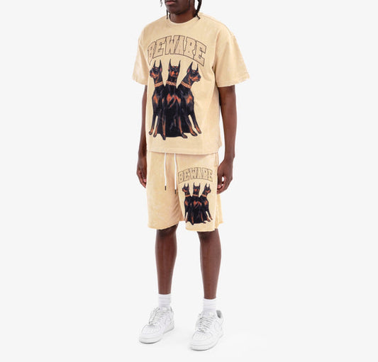 COPPER RIVET / KHAKI BEWARE TEE