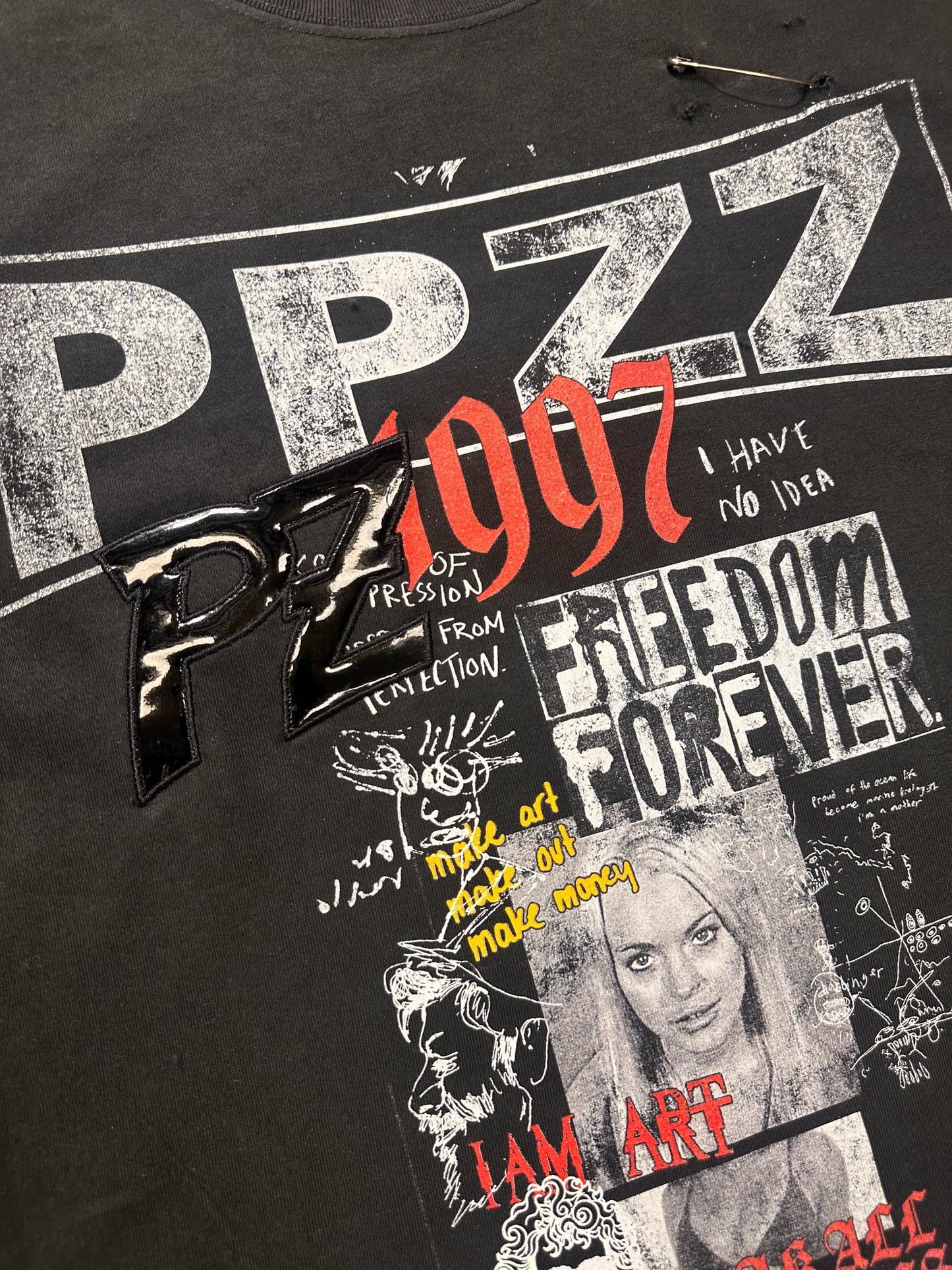PPZZ shirt woman leather PZ Patch