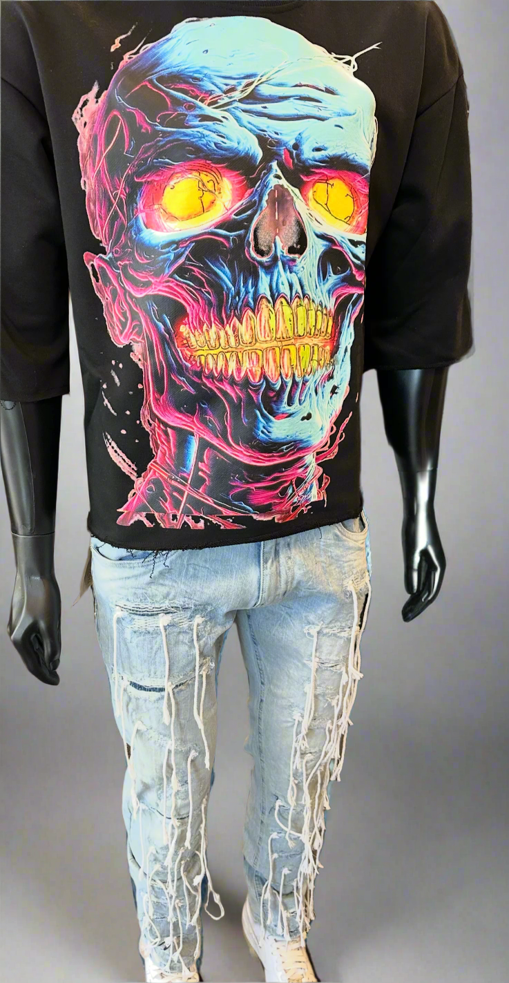 TAKER / LIGHT BLUE WASHED JEANS