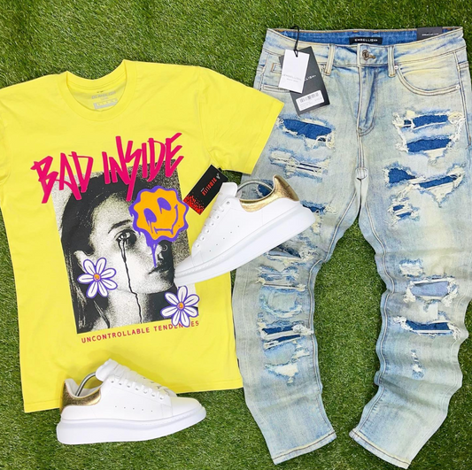 Bad Inside Tee (Lemon/Pnk/Prp) / SU7