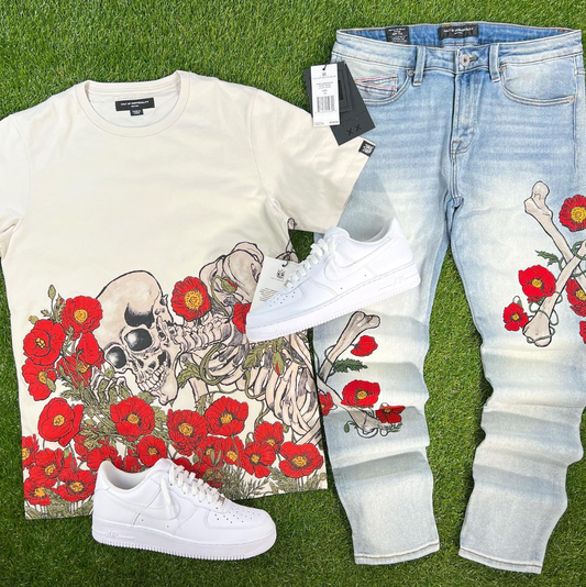 Poppy Tee (Cream) /D14