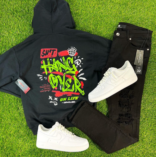 Hoodie, Black Hoodie, Red, Green, Life, Men, Boys, Teens, Gifts, Wmns, Girls, Urban, Style, Fashion, Demolish, Hang Over,