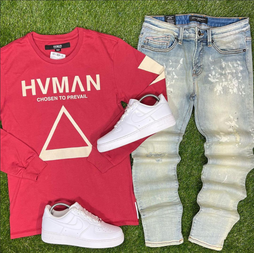 Long Sleeve HVMAN (Rosewood) /SU17