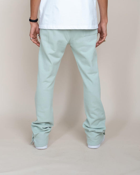 French Terry Snap Flared Pants