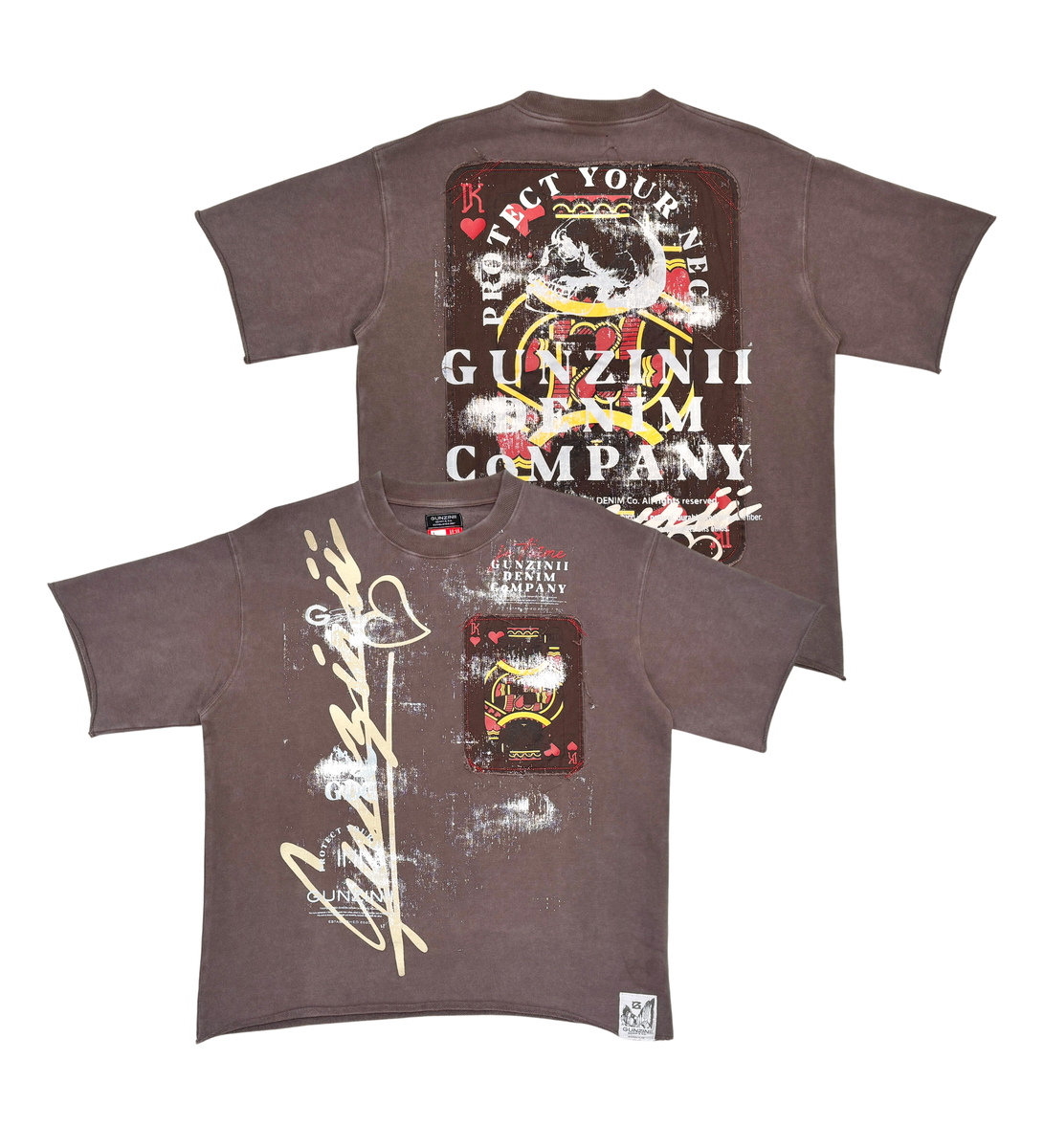 GUNZINII / BROWN KING OF HEARTS TEE