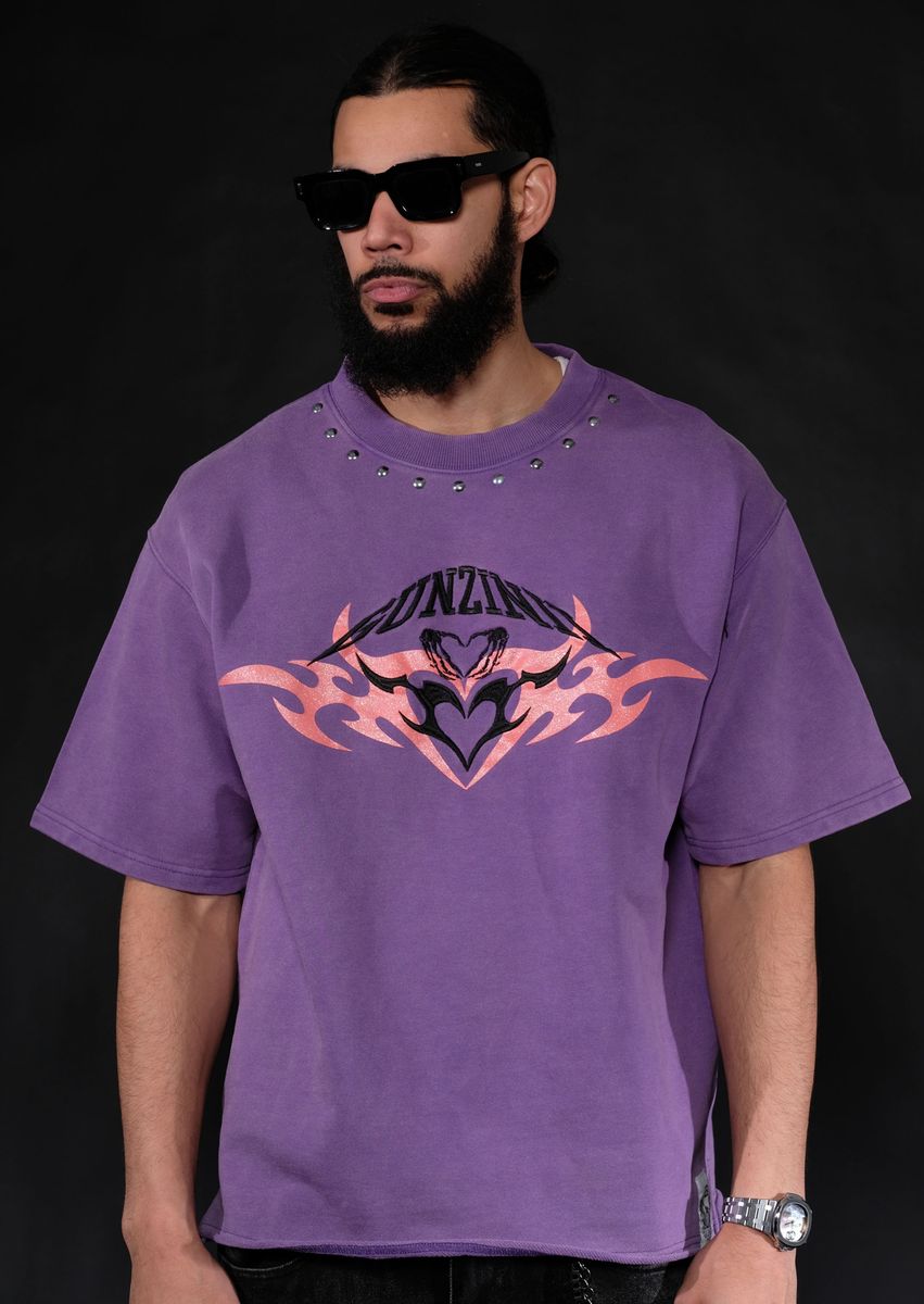 GUNZINII / PURPLE HAVE HEART TEE