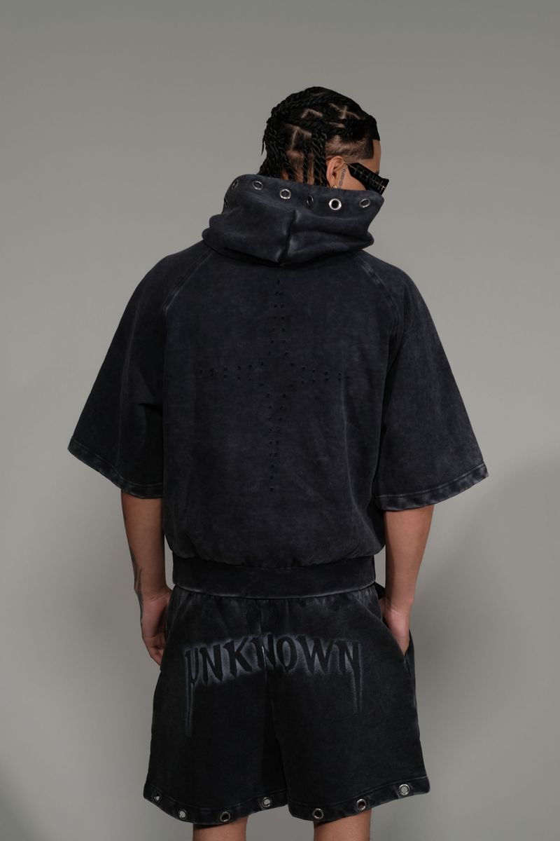 UNKNOWN / BLACK WASHED UNKNOWN SHORTS