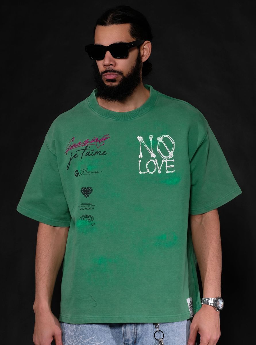 GUNZINII / GREEN NO LOVE TEE