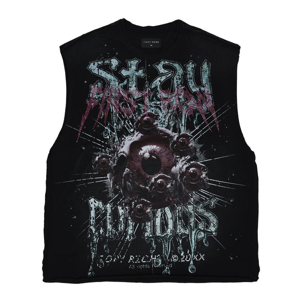 FR HEAVY WASHED GRAPHIC MUSCLE W/STONE
