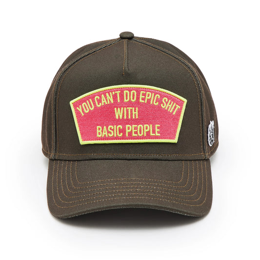 LOGO MESH BACK TRUCKER HAT "CANT DO EPIC SHIT"