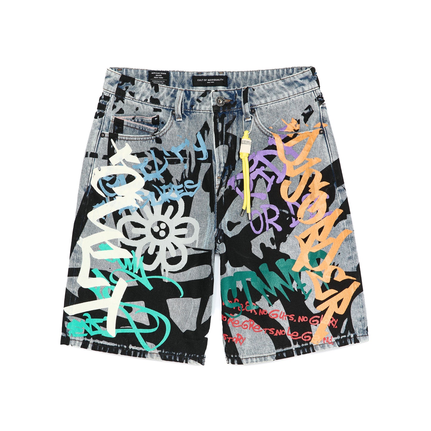 CULT GRAFFITI GRUNGE SHORTS