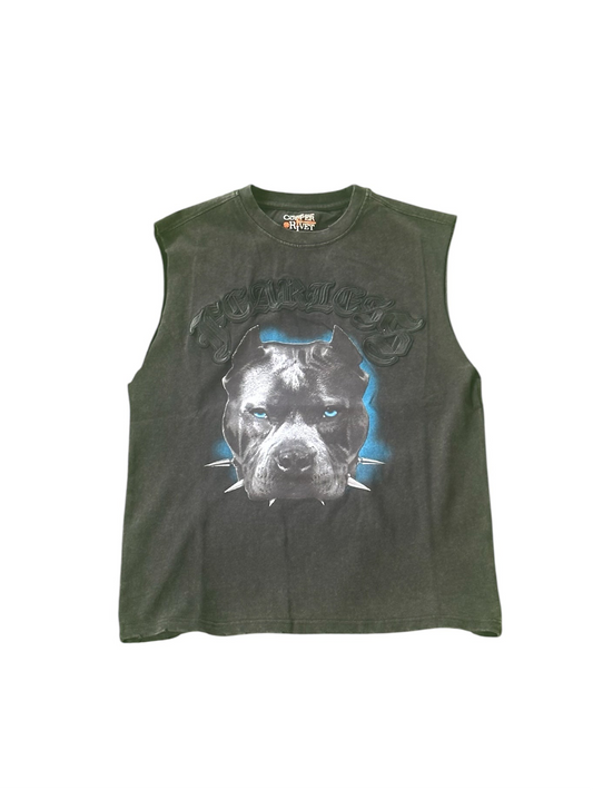 BLACK BULLDOG MUSCLE SHIRT