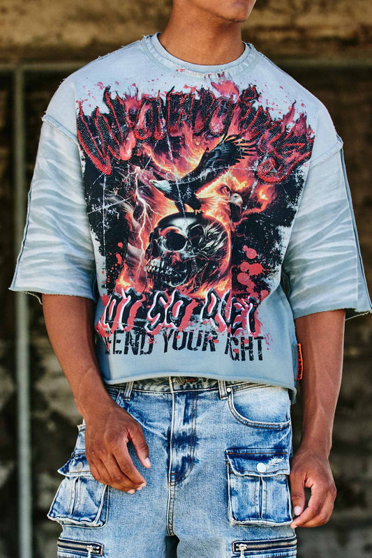 FR GREEN BURNING SKULL