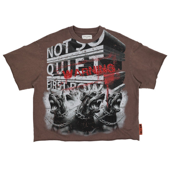 FR BROWN CROPPED DOBERMAN SHIRT