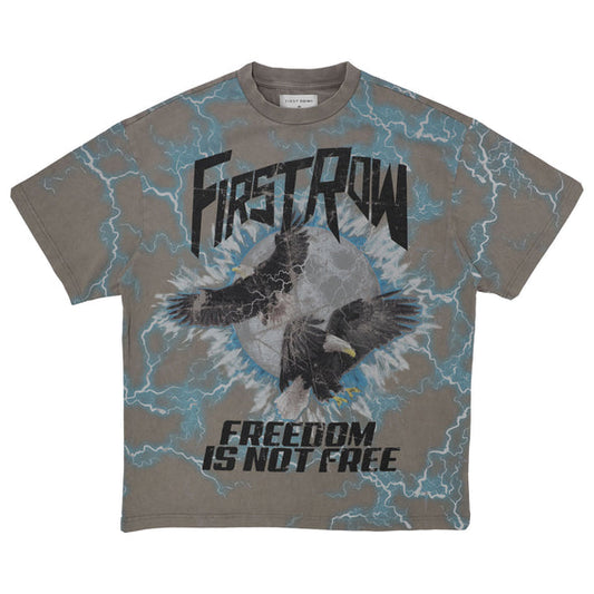 FR GREY HEAVY WASHED EAGLES TEE