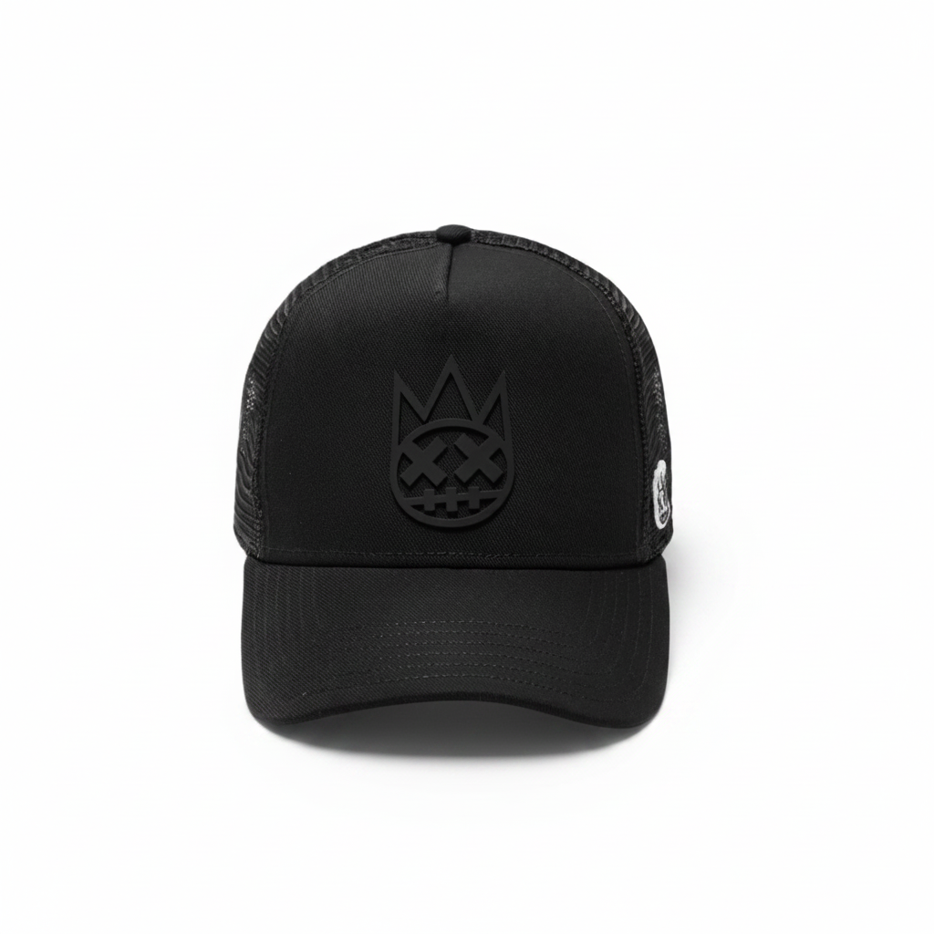 CULT BLACK MESH TRUCKER HAT