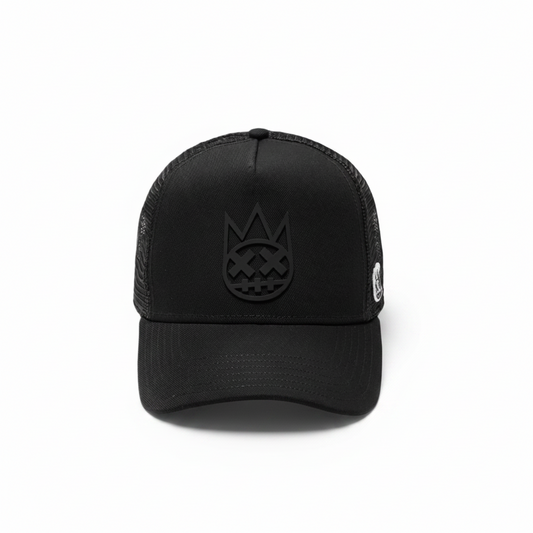 CULT BLACK MESH TRUCKER HAT