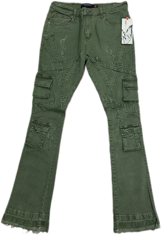 GUNZINII JEANS OLIVE GZ302 MR2