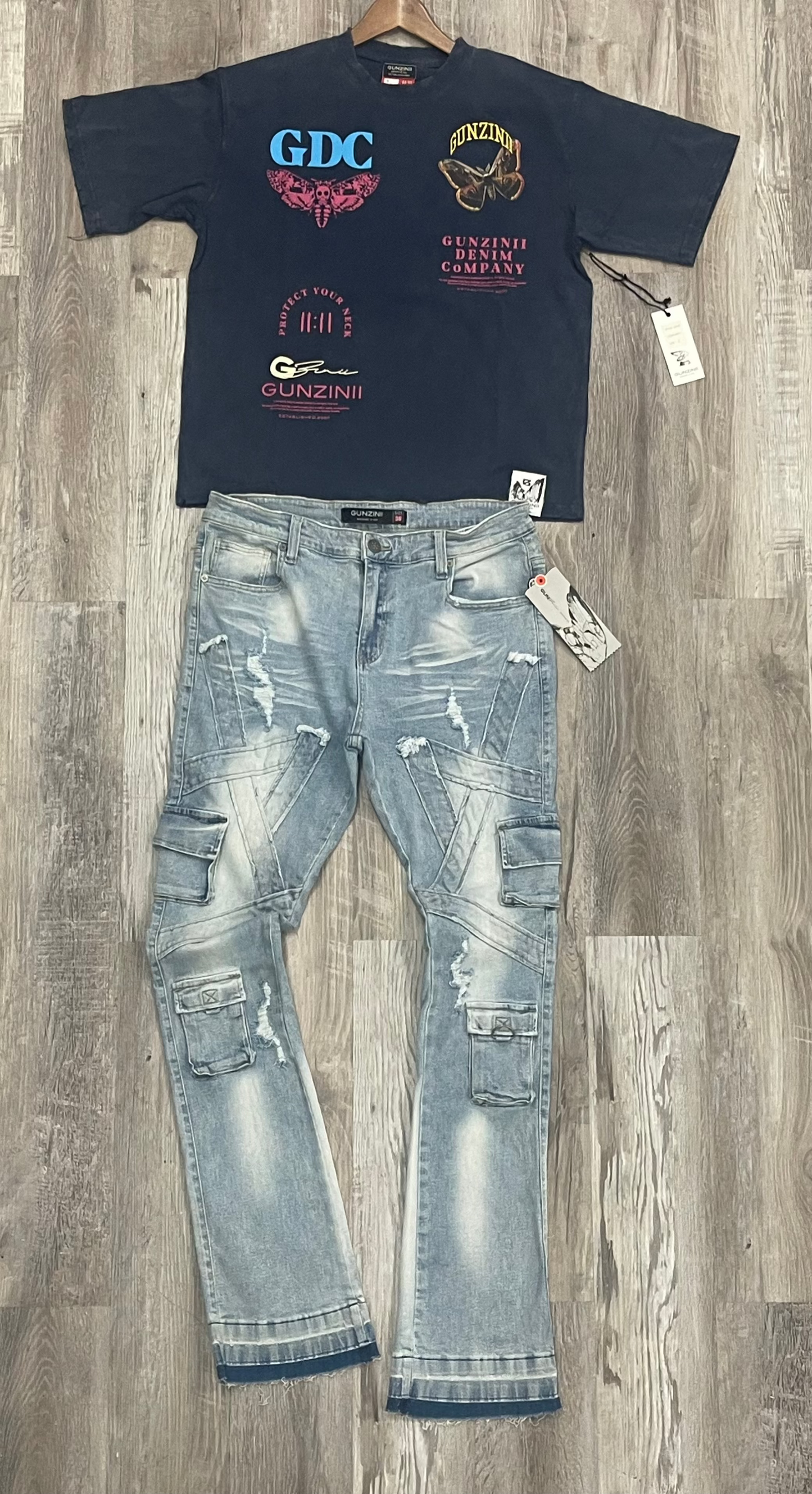 GUNZINII GZ302 VINTAGE WASH INDIGO MR1