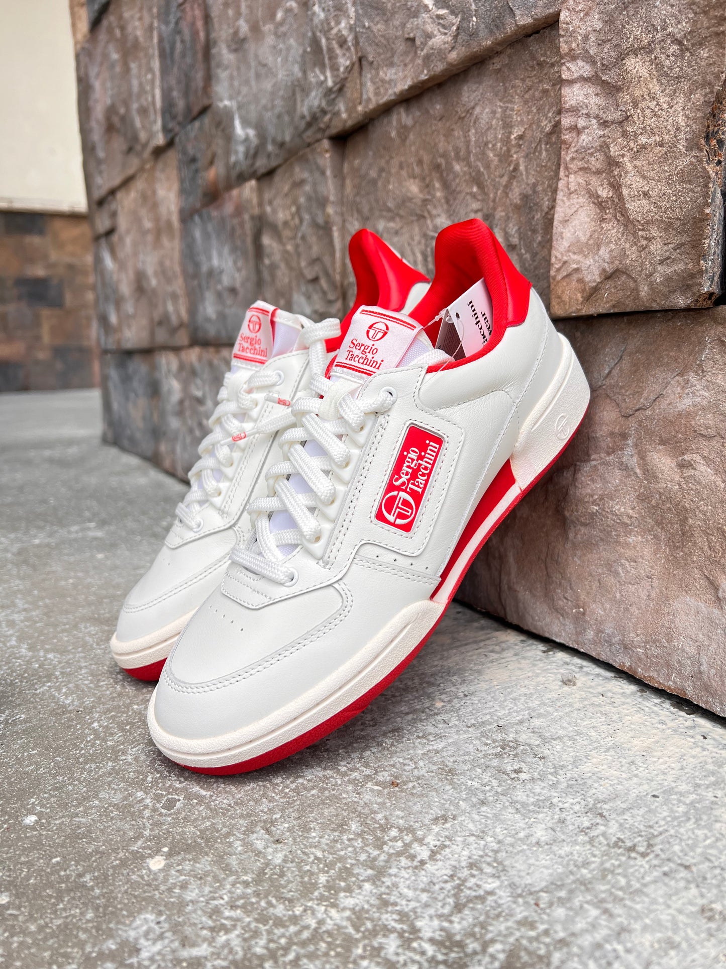 New Young Line Sneaker  "White/Red"