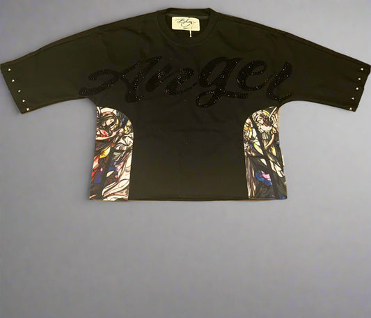BKYS-Black Angel Crop Top