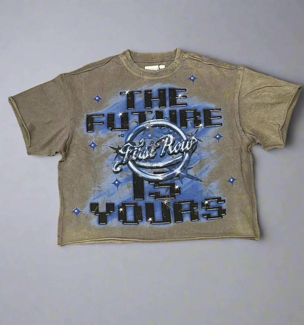 FR HEAVY WASHED GRAPHIC TEE W/STONE
