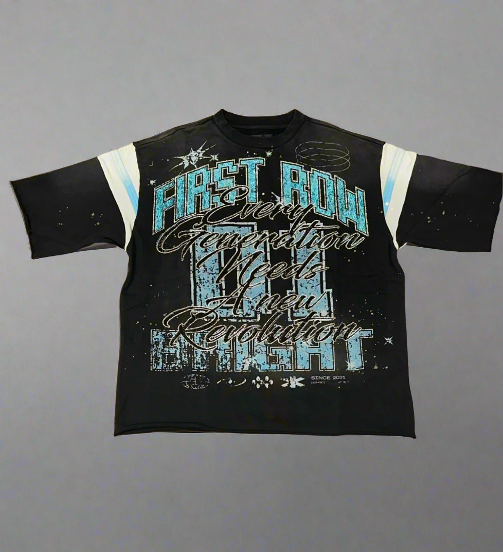 FR BLACK SHIRTS W/BLUE