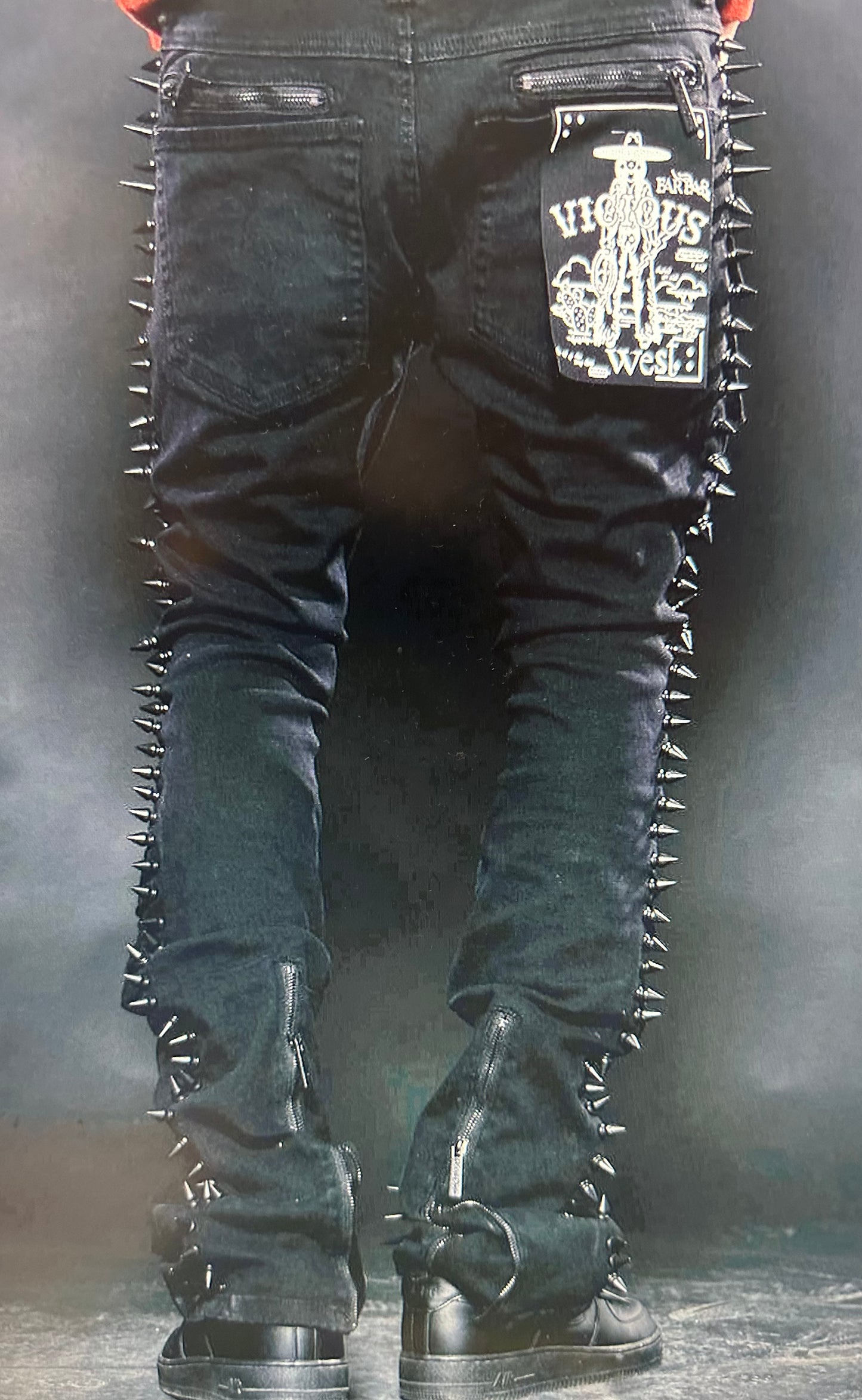VICIOUS / BLACK FLARE DENIM