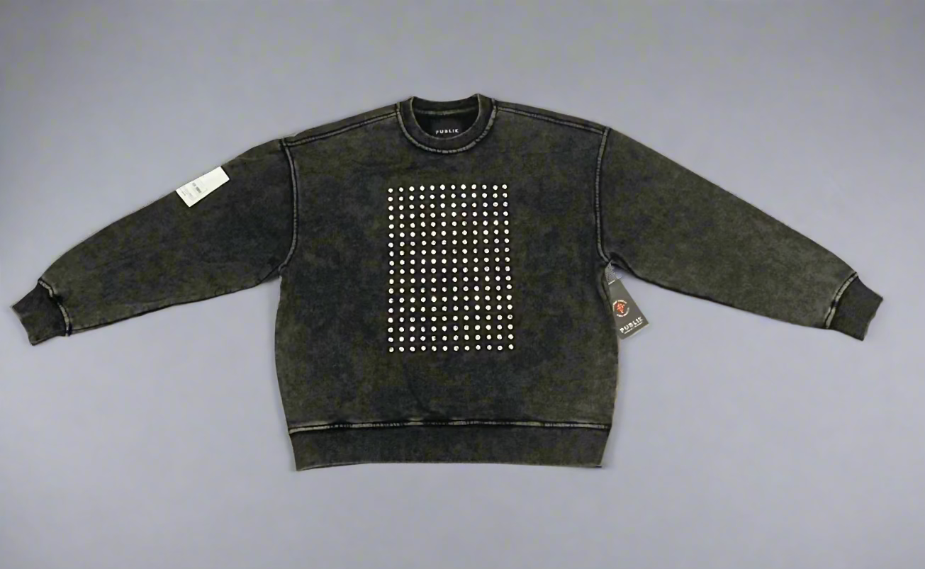 PUBLIK DENIM DIAMOND SWEATER