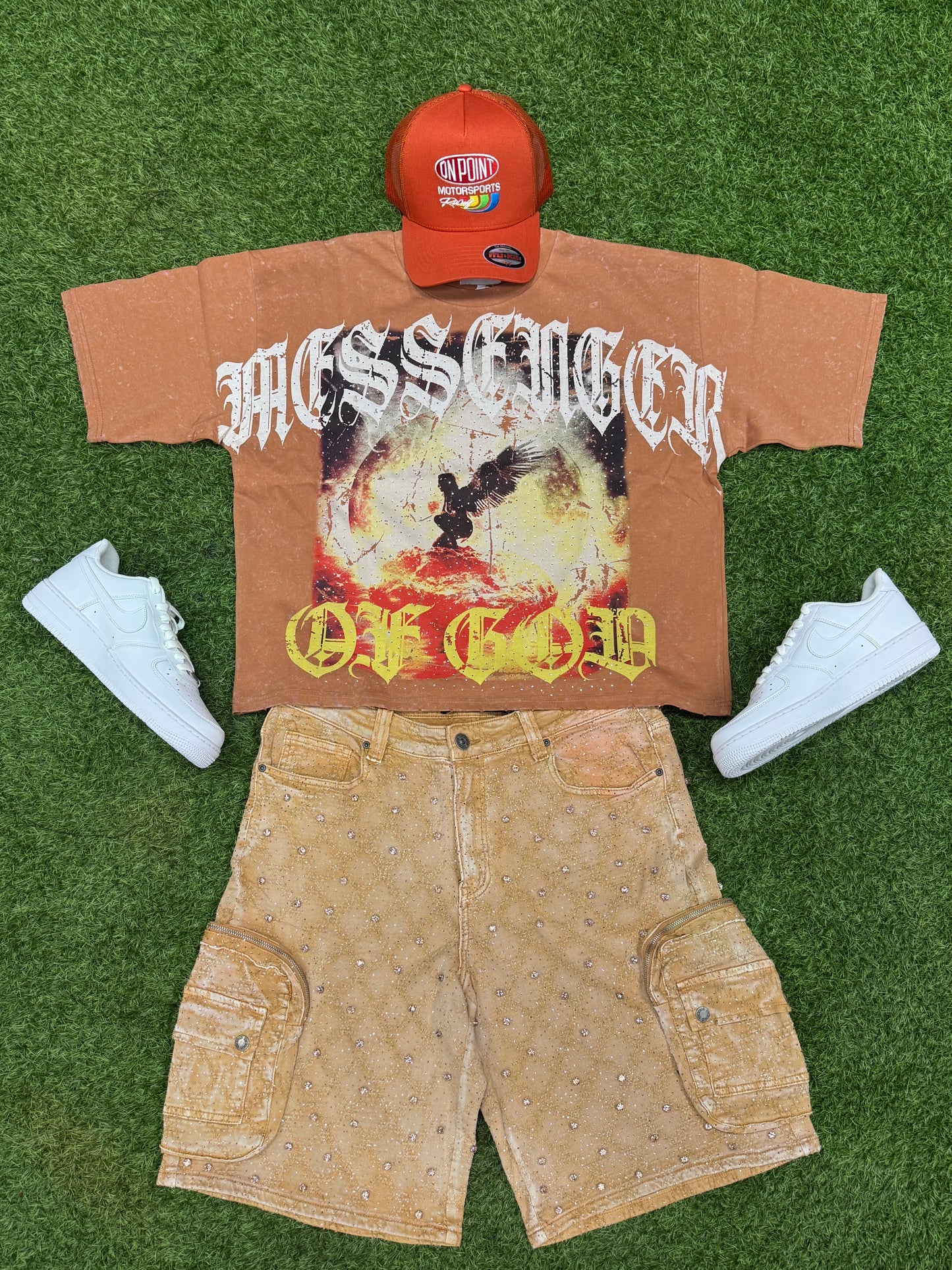 KRYPT Brown/Yellow/White Graphic T-shirt