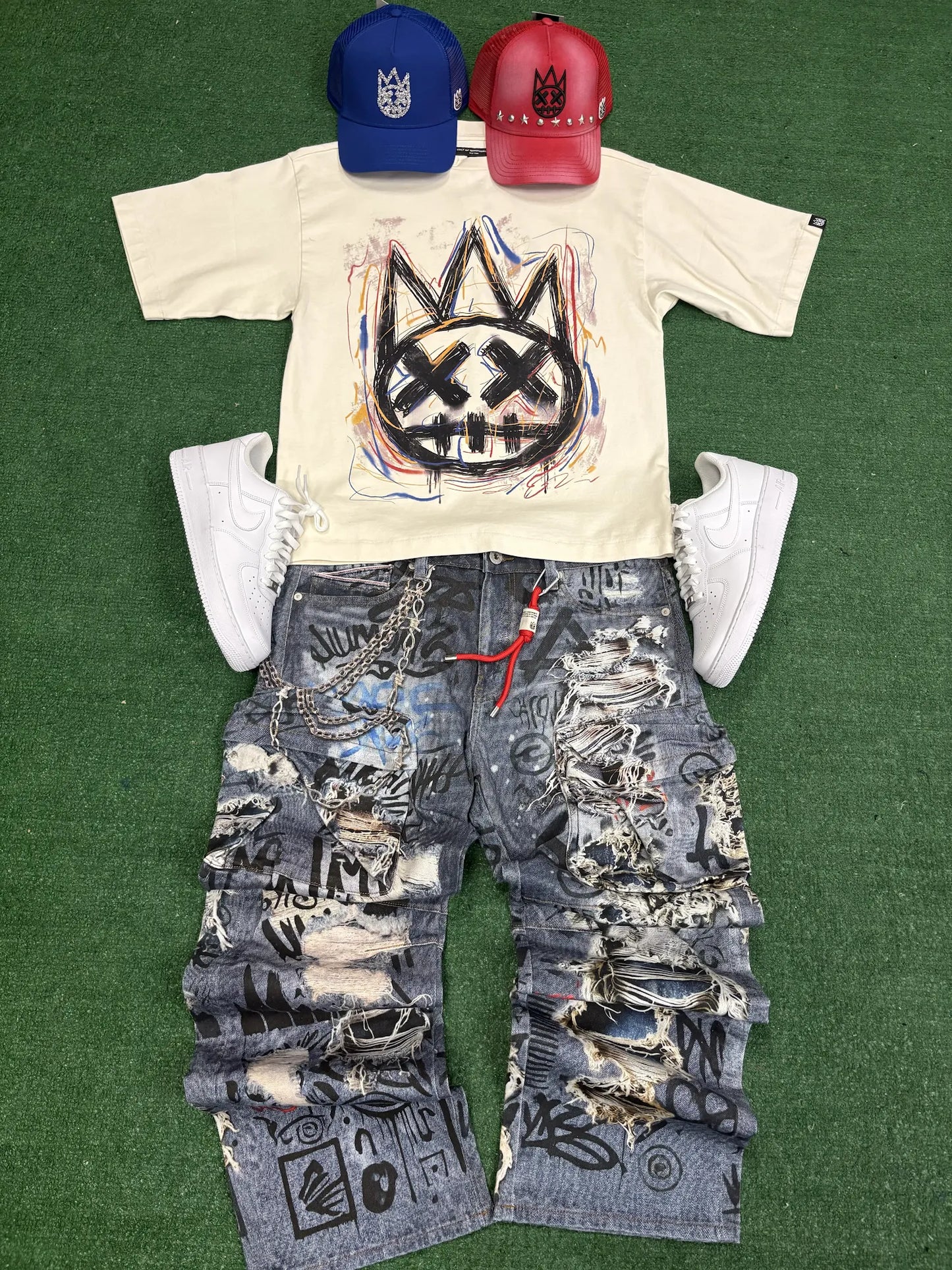 CULT OVERSIZED SCRIBBLE LOGO TEE