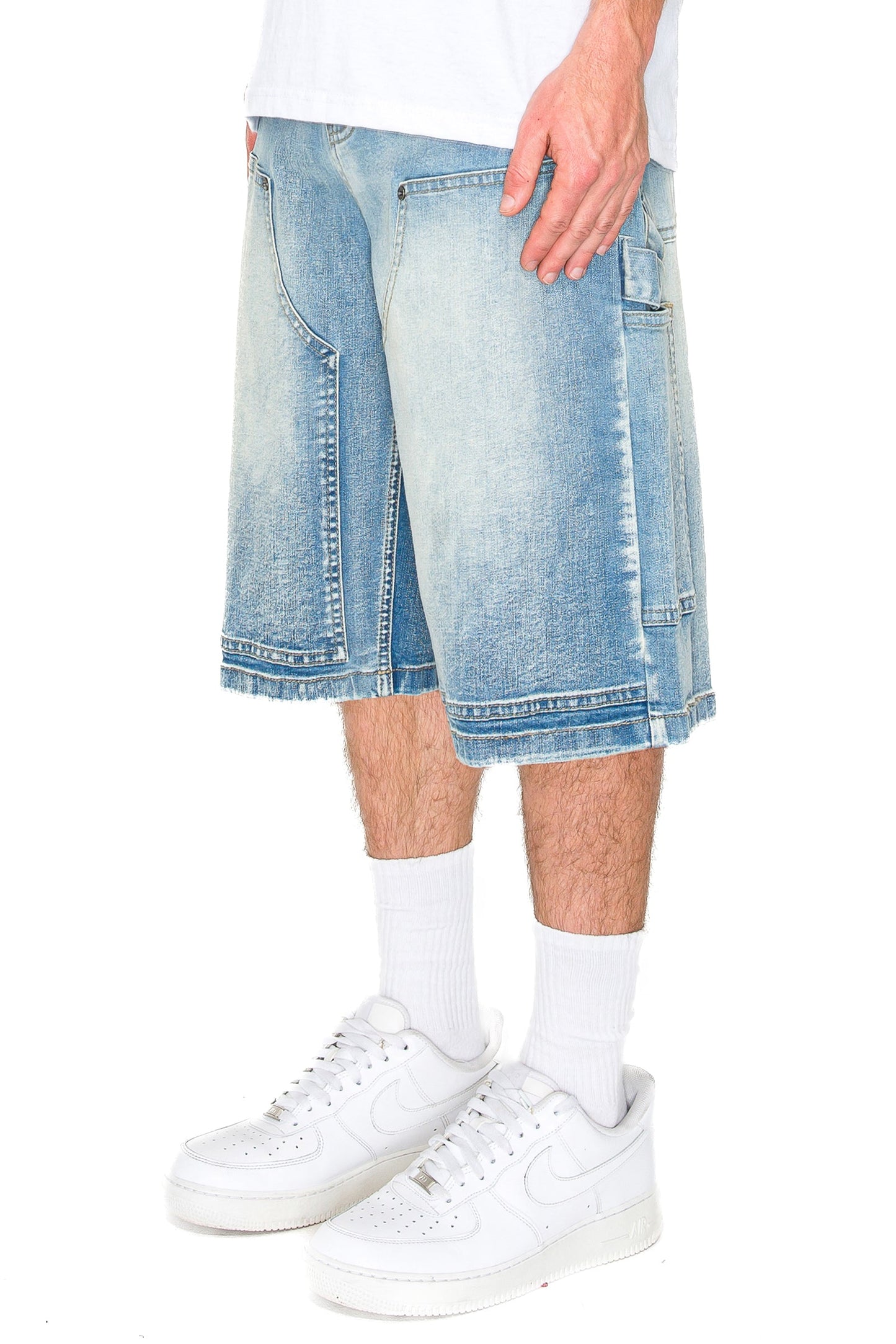 VICTORIOUS / BLUE DENIM SHORTS JEANS