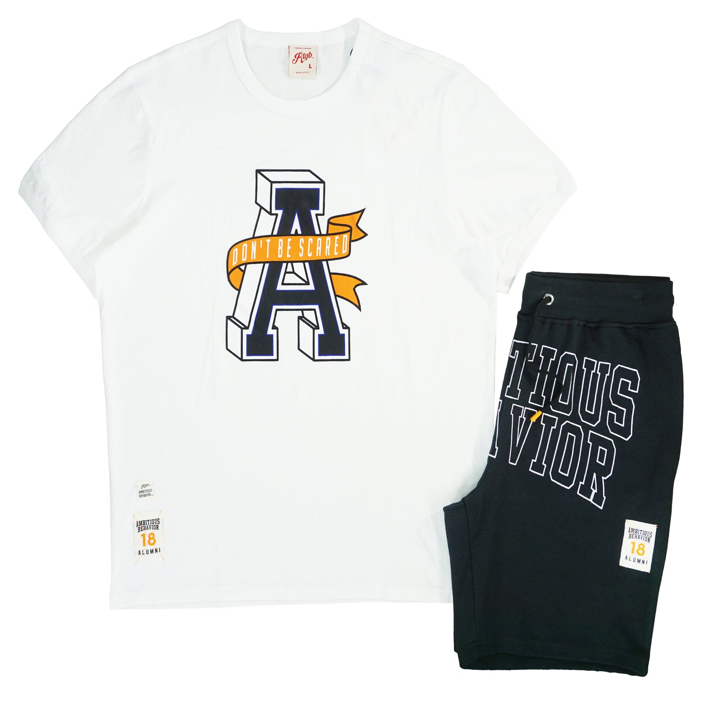 Ambit Alumni Short Set  (Wte/Blk/Org)