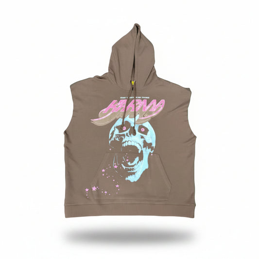 Civilized brown and pink vest