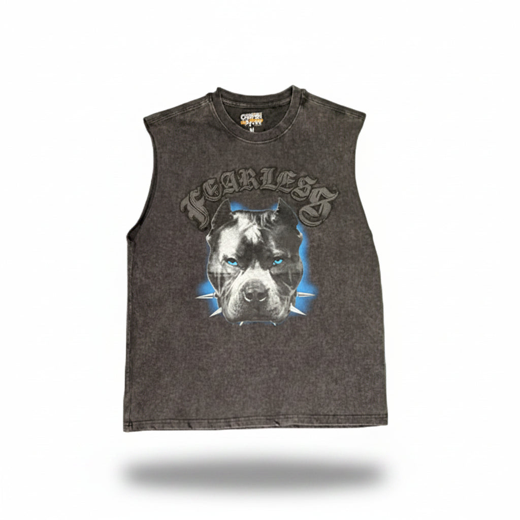 Copper fearless muscle tee