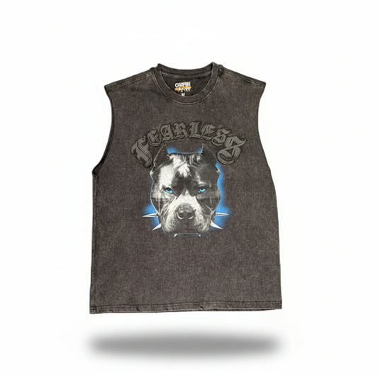 Copper fearless muscle tee