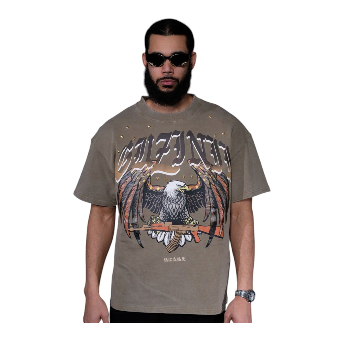 GUNZINII / OLIVE 2ND AMENDMENT TEE