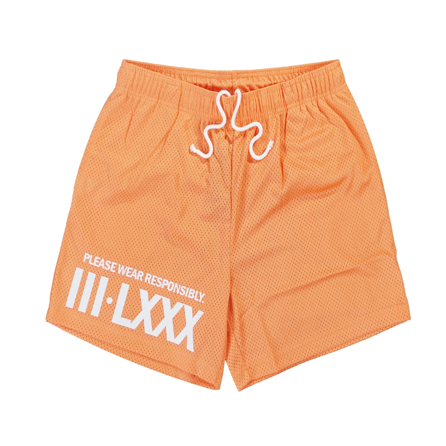 Men, Boys, Teens, Gifts, Wmns, Girls, Urban, Style, Fashion, Demolish, Mesh Shorts, Peach, Roman Numerals, Basketball Shorts, 