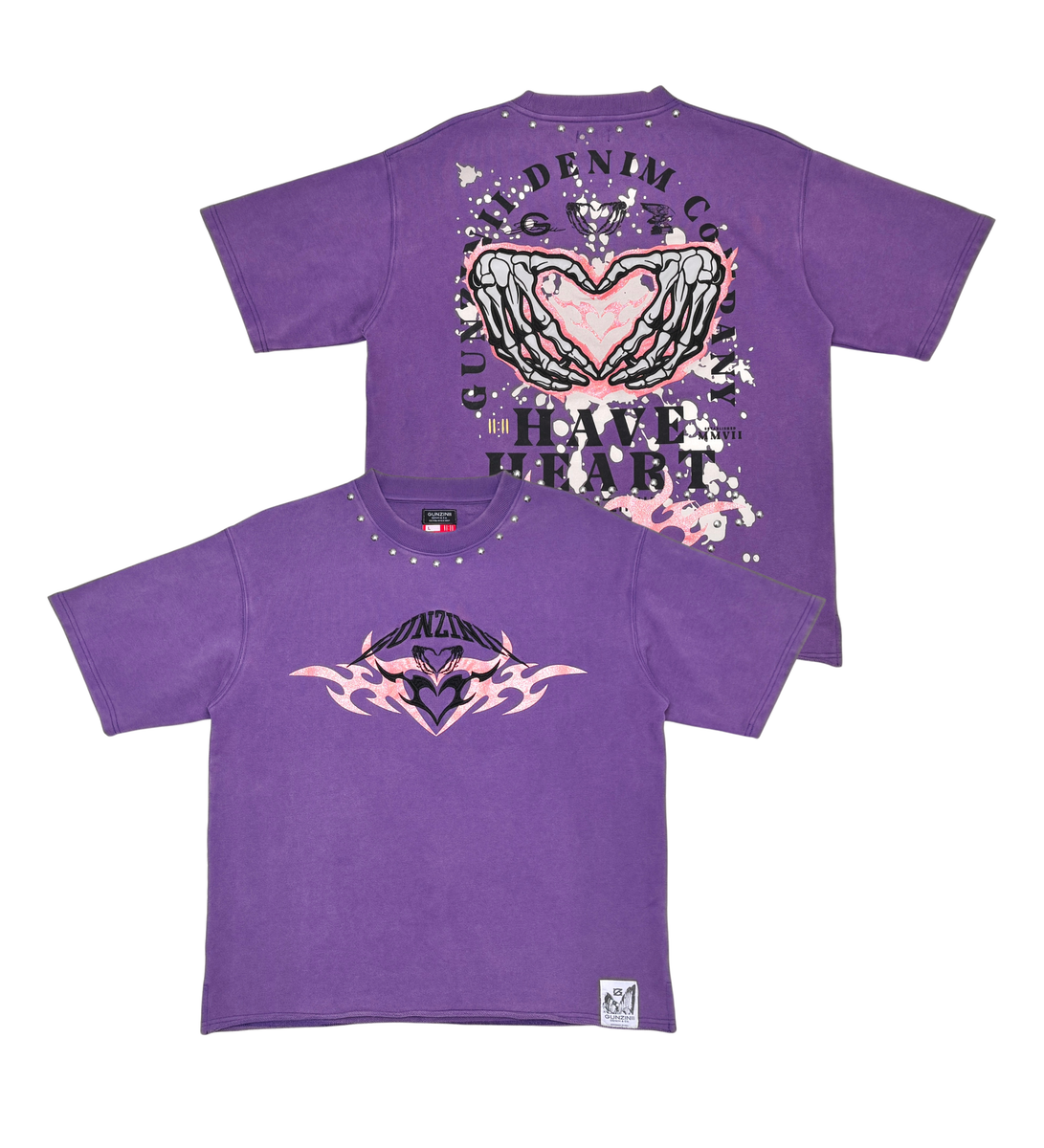 GUNZINII / PURPLE HAVE HEART TEE