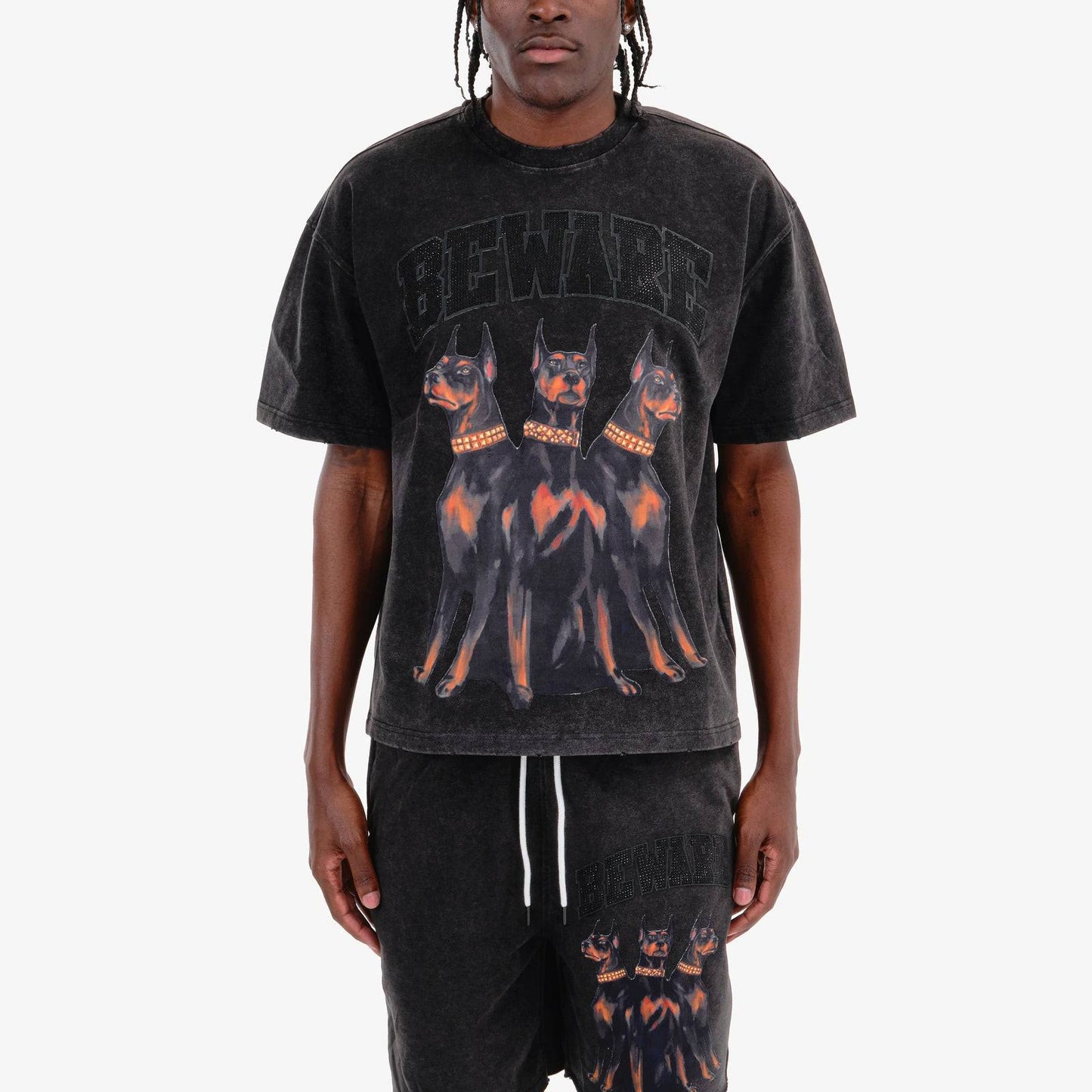 COPPER RIVET / BLACK BEWARE TEE