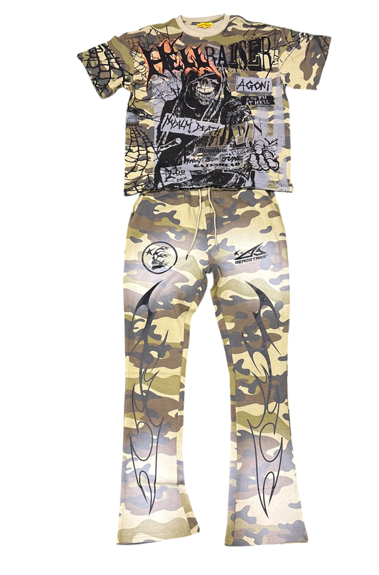 CIVILIZED CAMO DESTROYER PANT SET