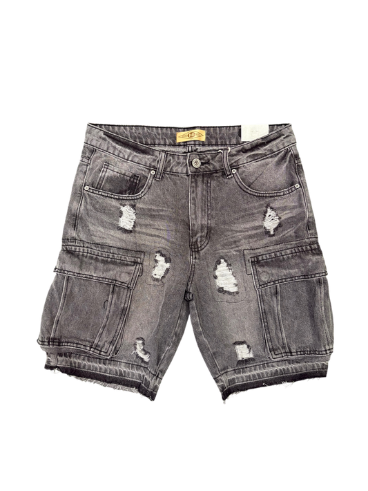 B&M GREY CARGO SHORTS