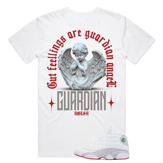 Guardian Angel Tee (Wte/Gry/Red)