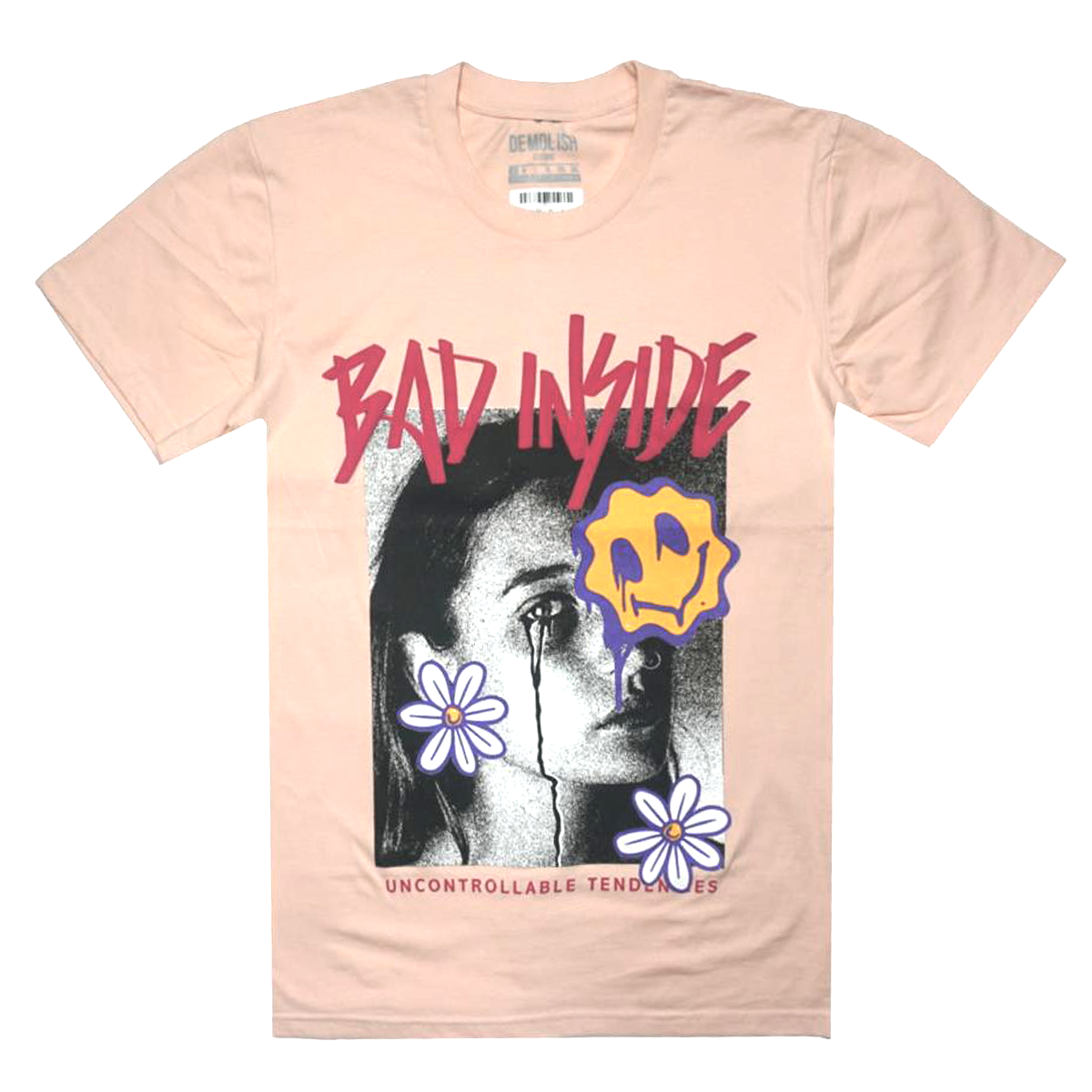 Bad Inside Tee (Pale Pink/Multi) /D14